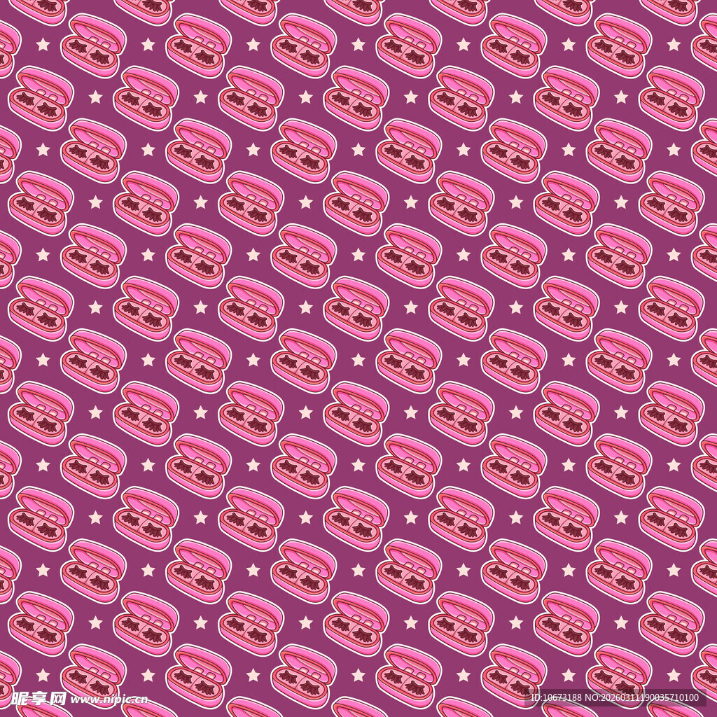 美妆用品图案背景