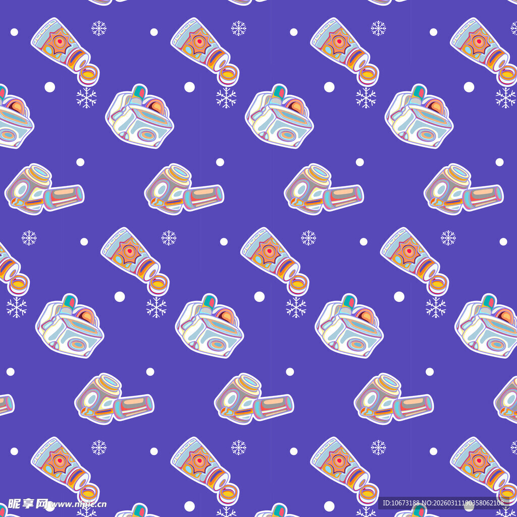 美妆相关图案背景