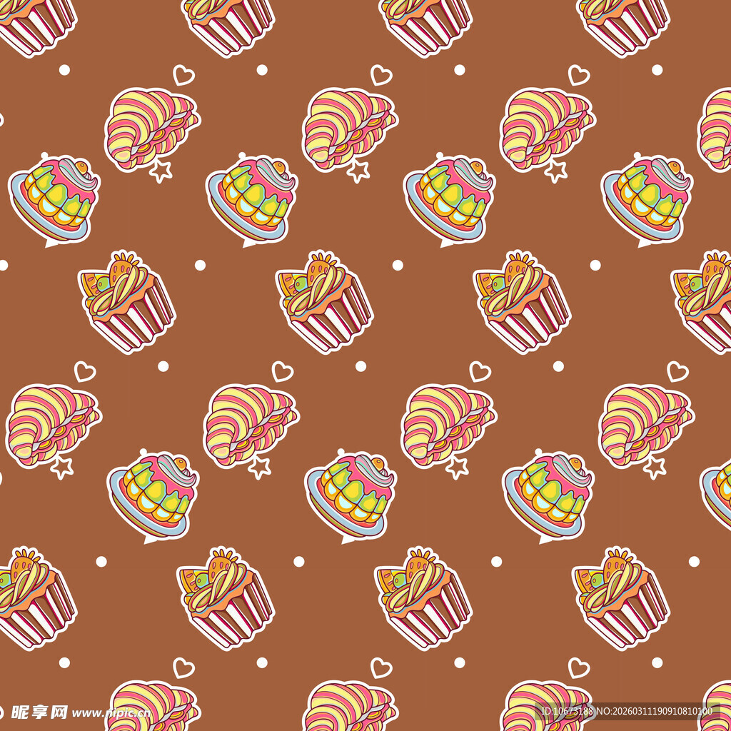 甜品蛋糕图案背景