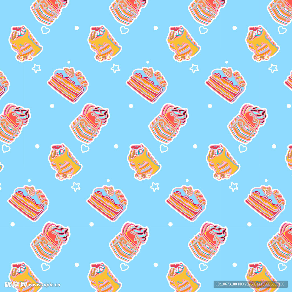 甜品蛋糕图案背景