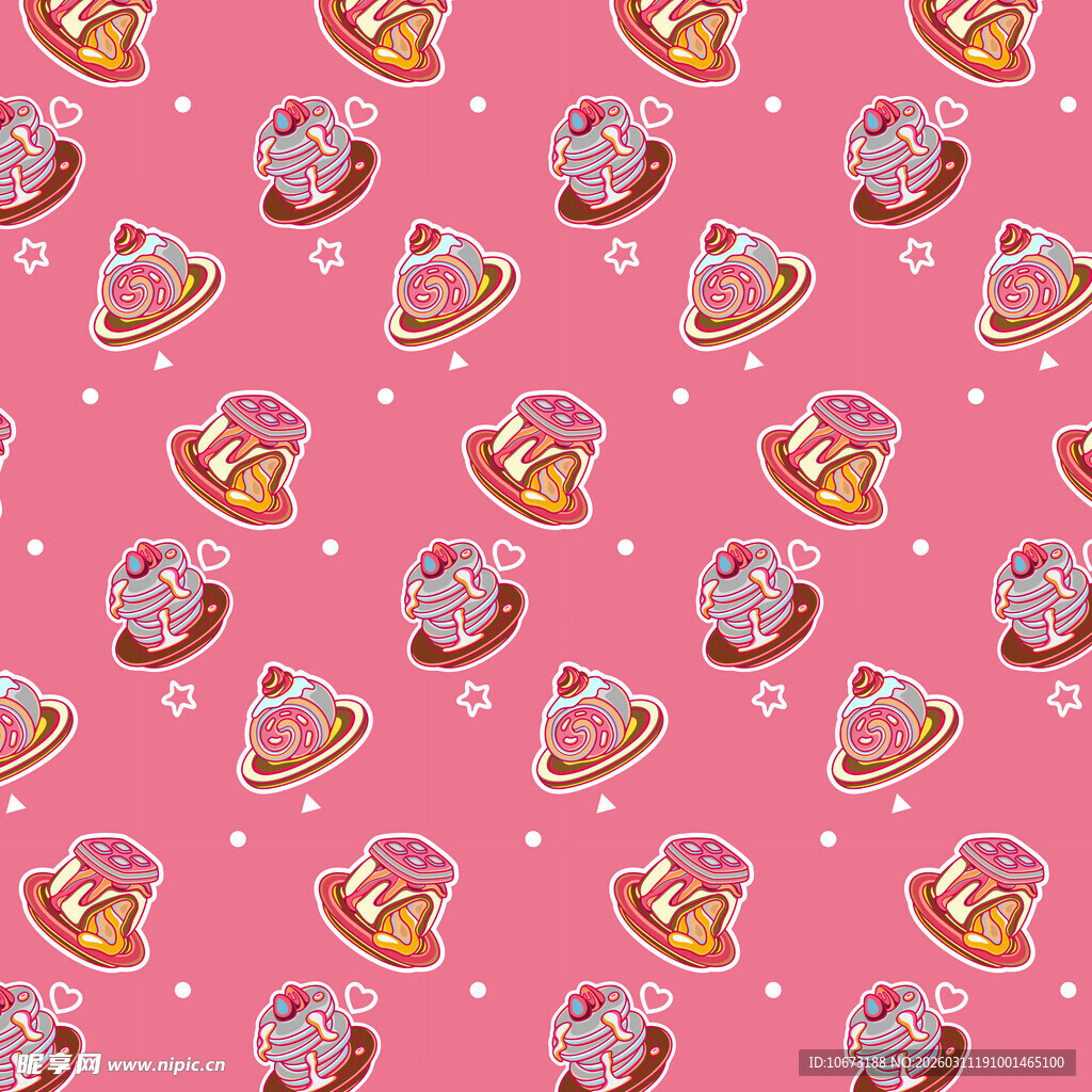 甜品图案背景