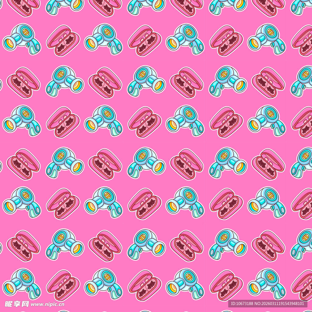 美容美发图案背景