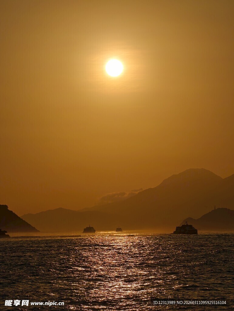 海上落日美景