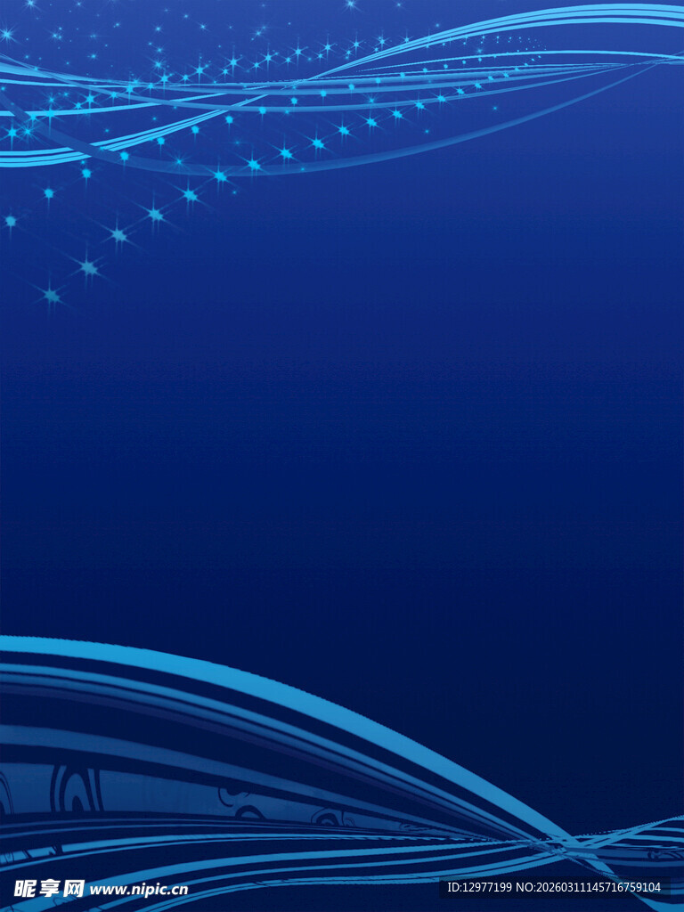 蓝色动感线条抽象背景图