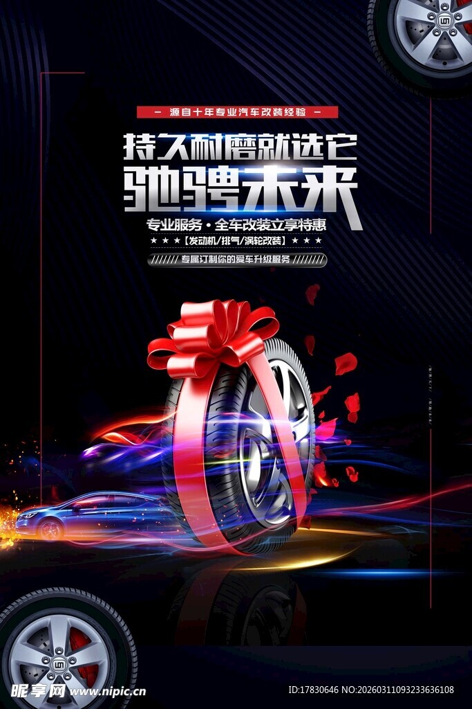 轮胎保养海报
