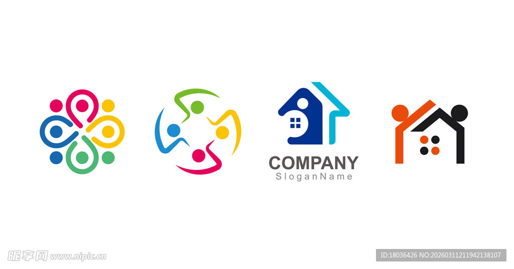 团结协作创意图标png合集