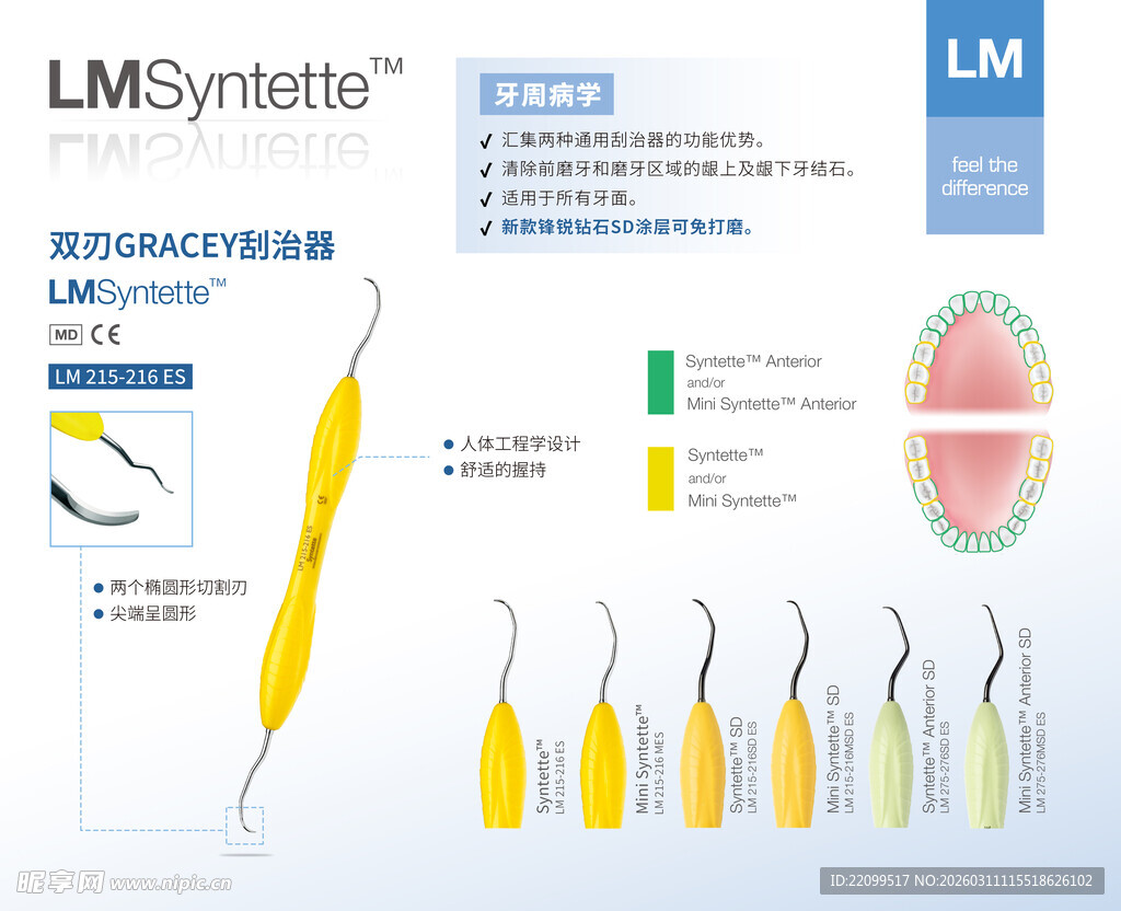 牙科手术器械展示图