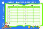小学生阅读记录卡评比栏