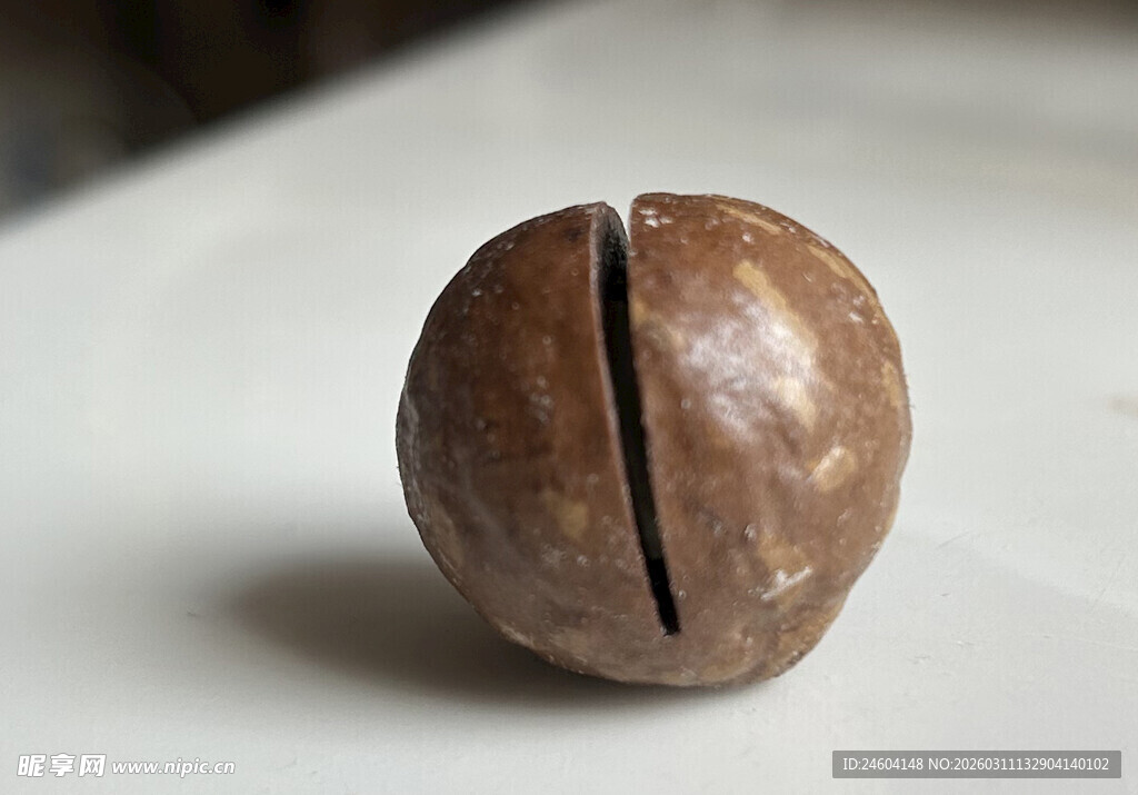 开口夏威夷果特写