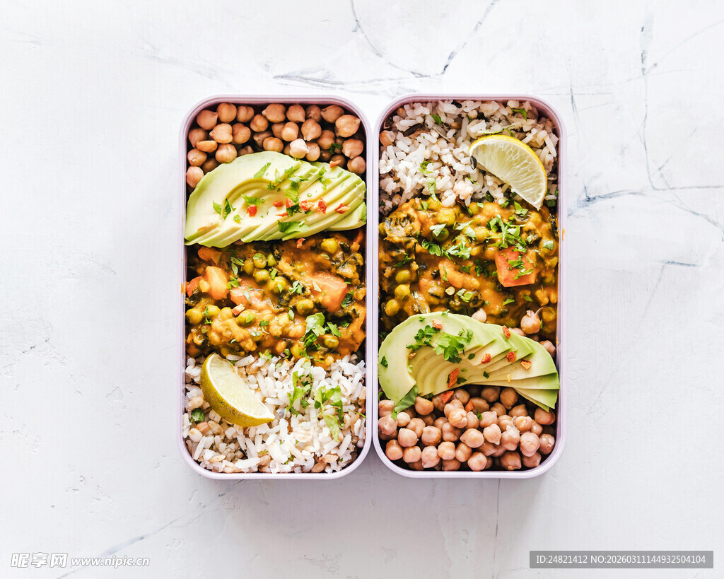 双份美味素食便当