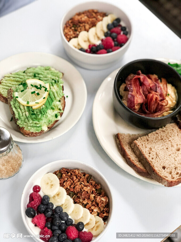 多样美味营养早餐组合