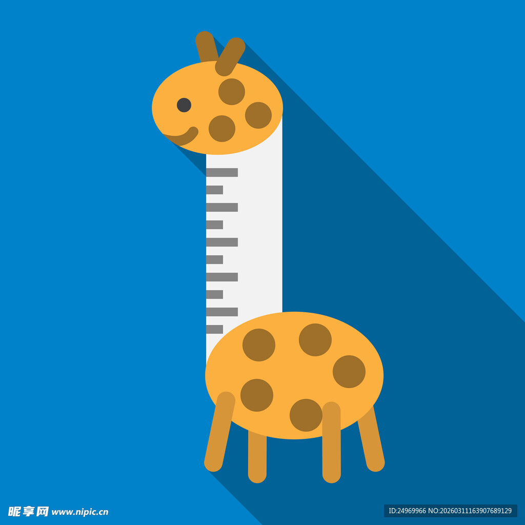 长颈鹿造型尺子