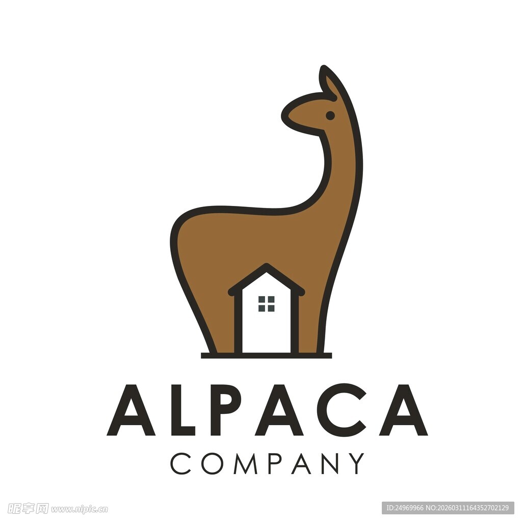 羊驼公司标志设计