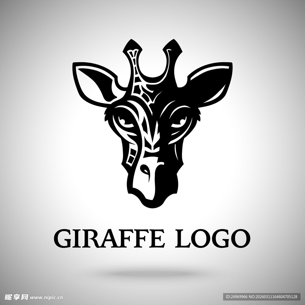 长颈鹿标志设计