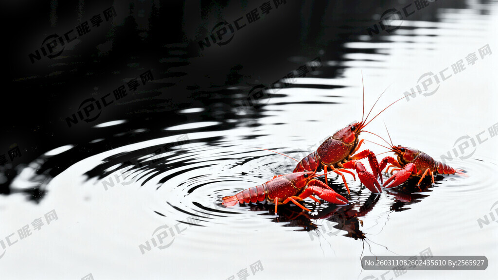 黑色渐变白色整体湖面的背景 