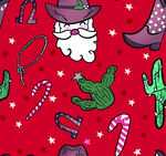 圣诞风西部元素图案设计