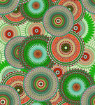 多彩圆形图案无缝背景