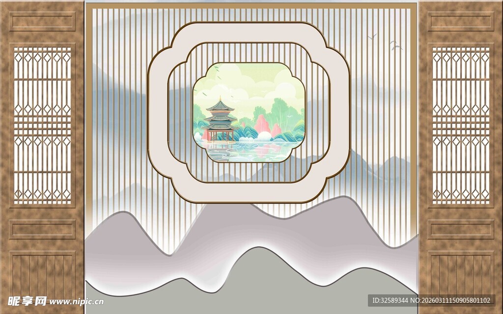 中式窗景古韵雅致意境美