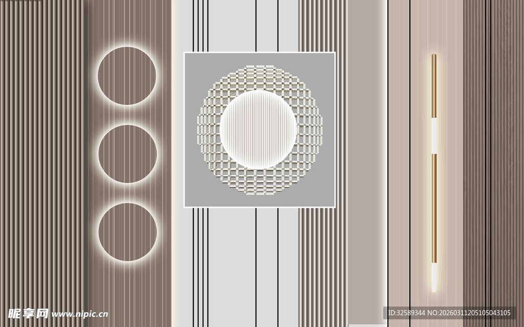 简约几何图案装饰面板