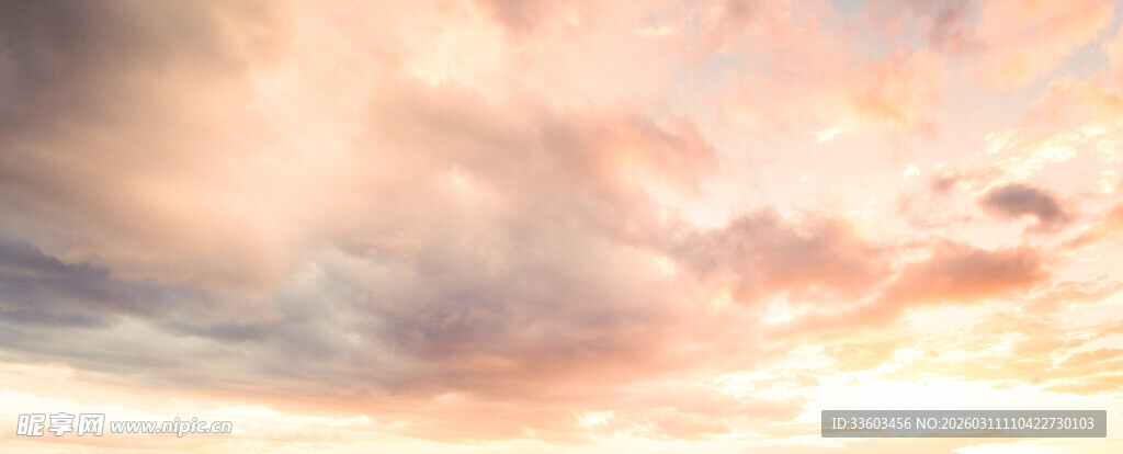 梦幻晚霞天空美景