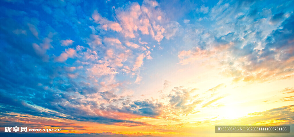 绚丽日出天空美景