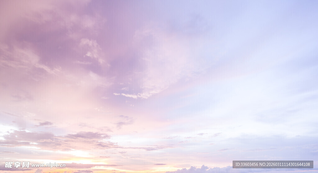 梦幻天空的绚丽云彩