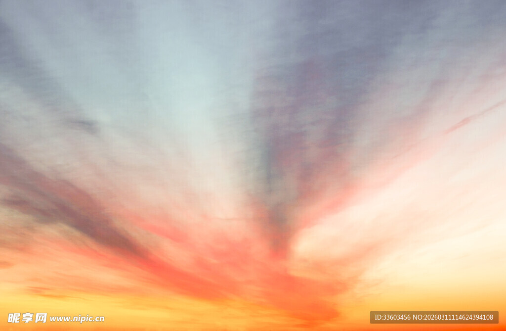 梦幻绚丽的天空光影