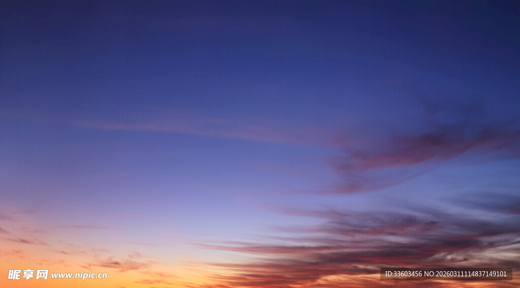 绚丽晚霞天空美景