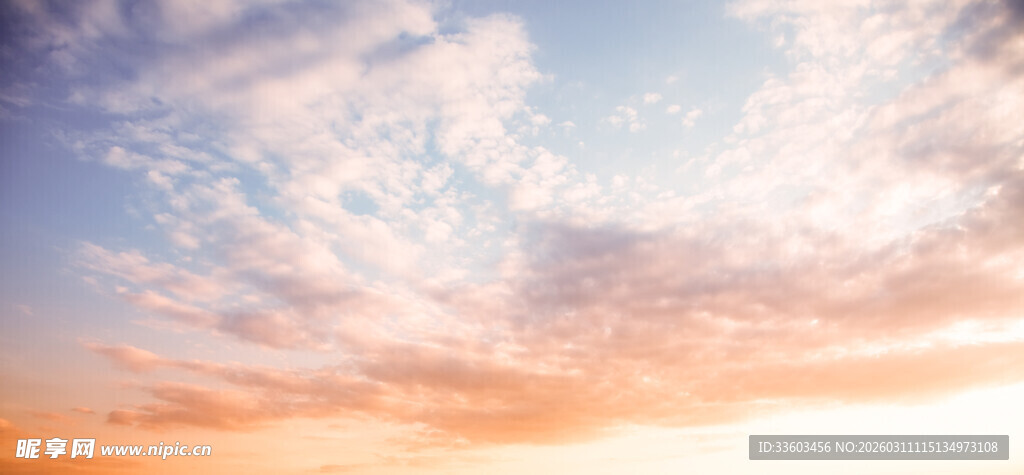 绚丽天空晚霞美景