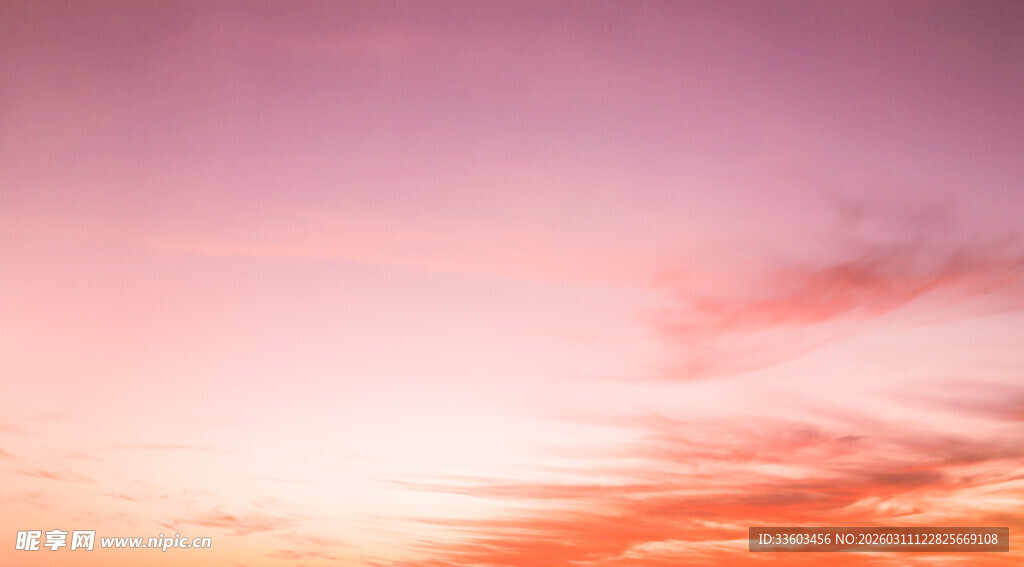 绚丽晚霞天空美景