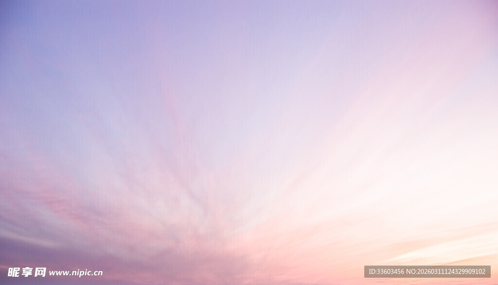 梦幻天空晚霞美景