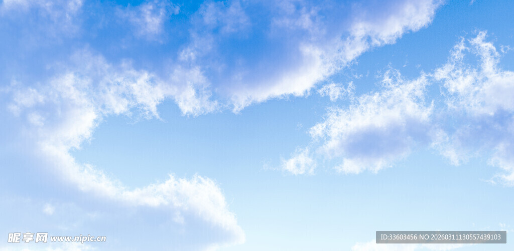 蓝天白云风景图