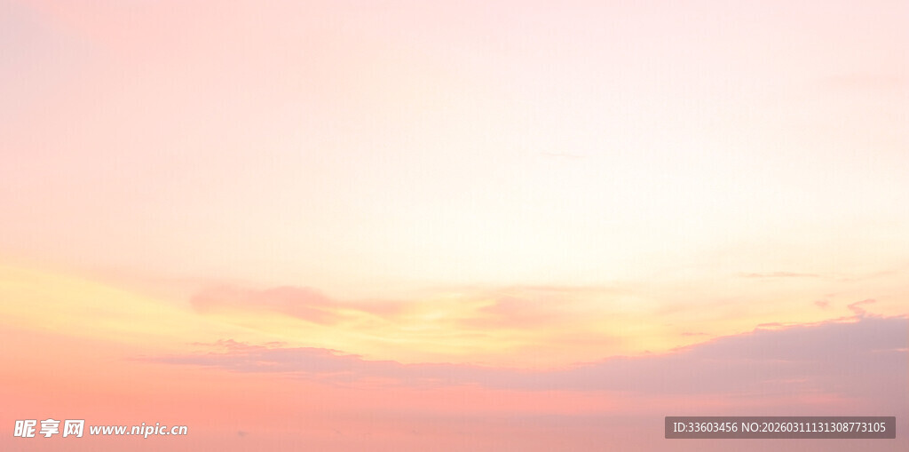 绚丽天空晚霞美景