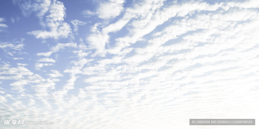 蓝天白云的美丽天空景象