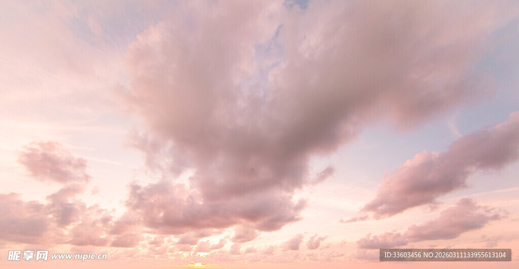 梦幻晚霞天空美景