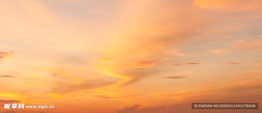绚丽晚霞天空美景