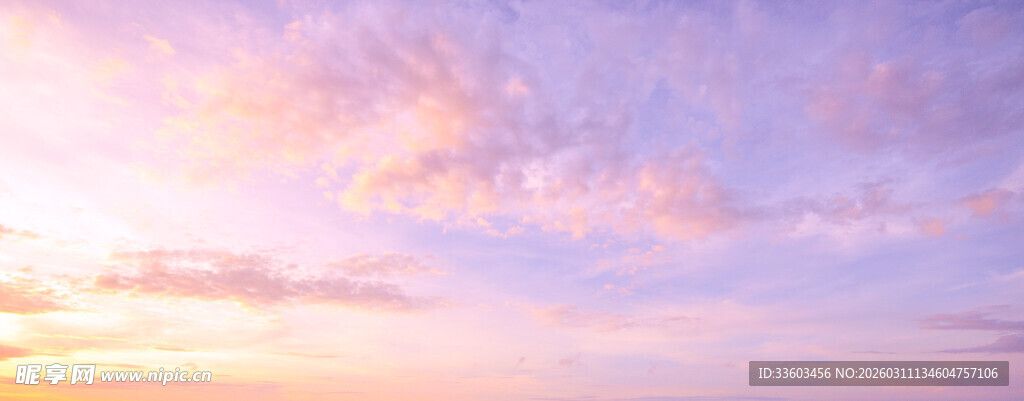 梦幻天空的绚丽云彩