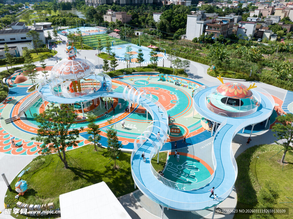 水上乐园全景俯瞰图