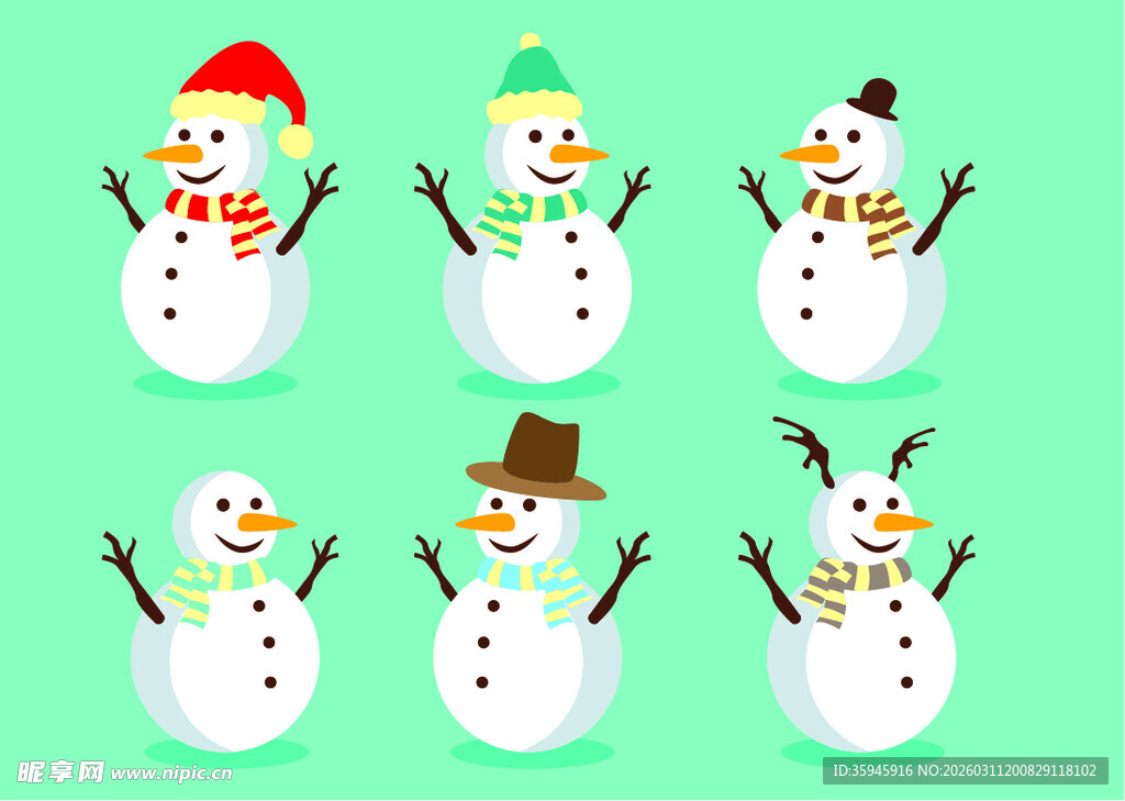 雪人卡通素材