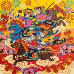 热闹舞龙场景喜庆氛围浓