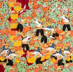 多彩民族风图案纹理