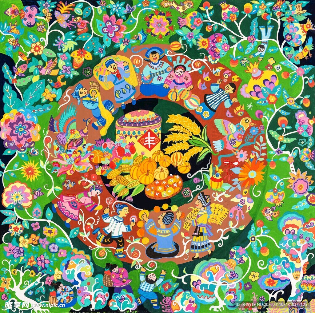 多彩奇幻的花卉精灵世界