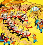 陕北秧歌热闹场景