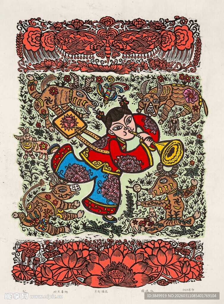 传统戏曲人物装饰画