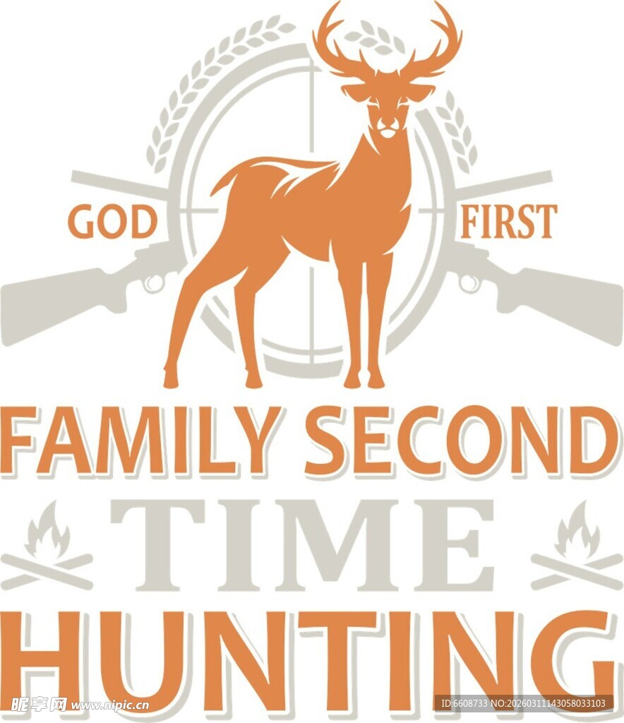 狩猎主题标志设计