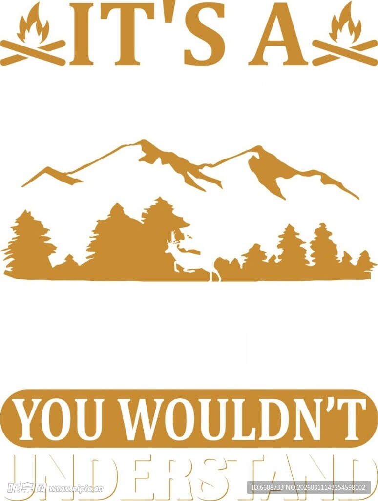 户外山林标志图案设计