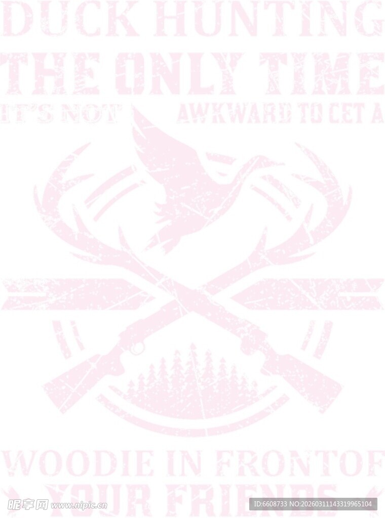 狩猎主题简约图案设计