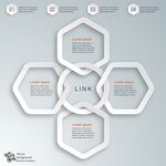 六边形信息图表模板