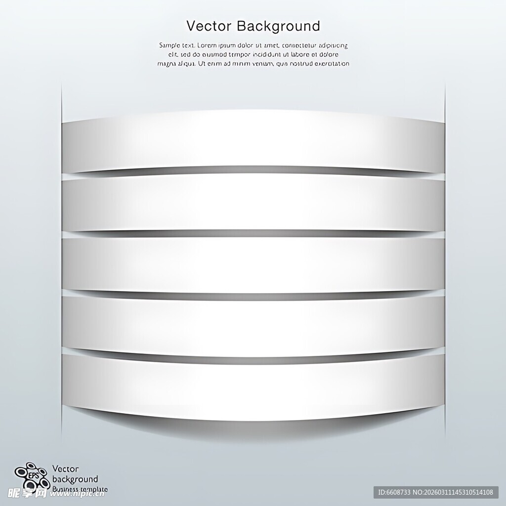 白色立体圆环背景设计
