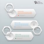 六边形环形信息图表设计